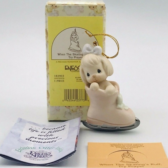 Precious Moments set of 8 Christmas ornaments. - Picture 3 of 9